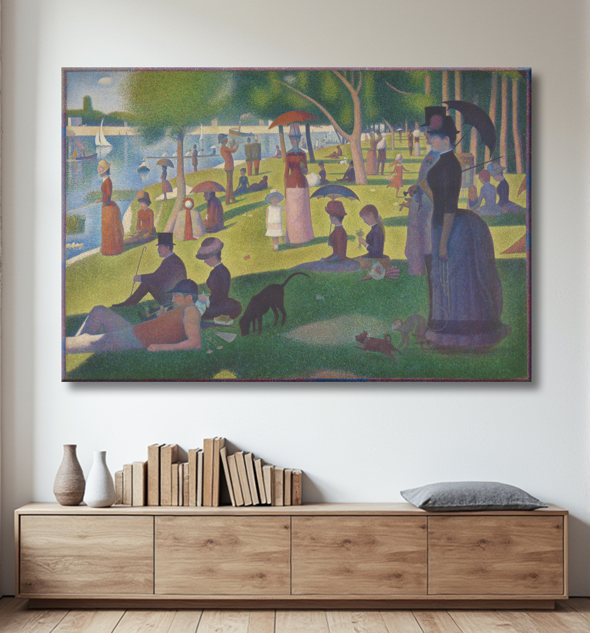 Toile premium fine art made in France ou affiche encadrée d’art. A Sunday on La Grande Jatte — 1884...