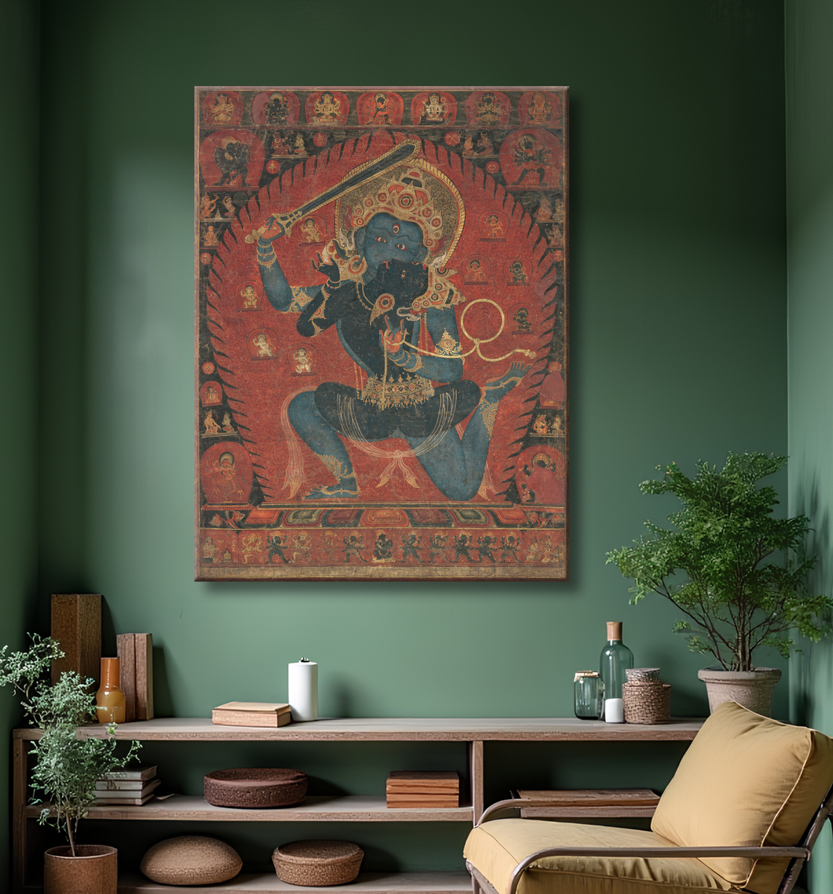 Reproduction Acala avec parèdre avec decor