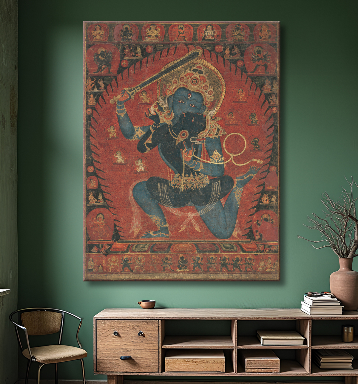 Reproduction Acala avec parèdre avec decor