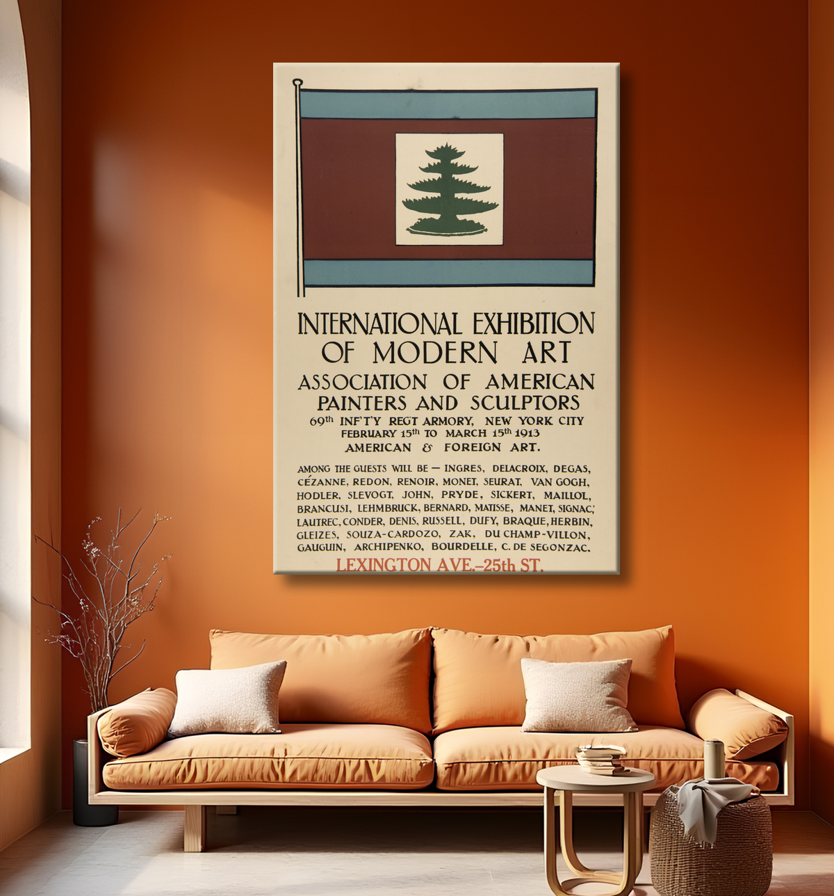 Reproduction Affiche de l'Armory Show de Unidentified avec decor