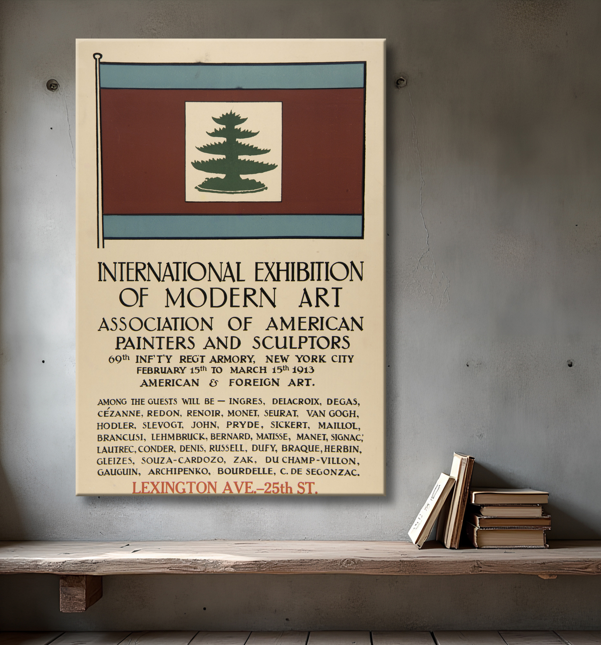 Reproduction Affiche de l'Armory Show de Unidentified avec decor