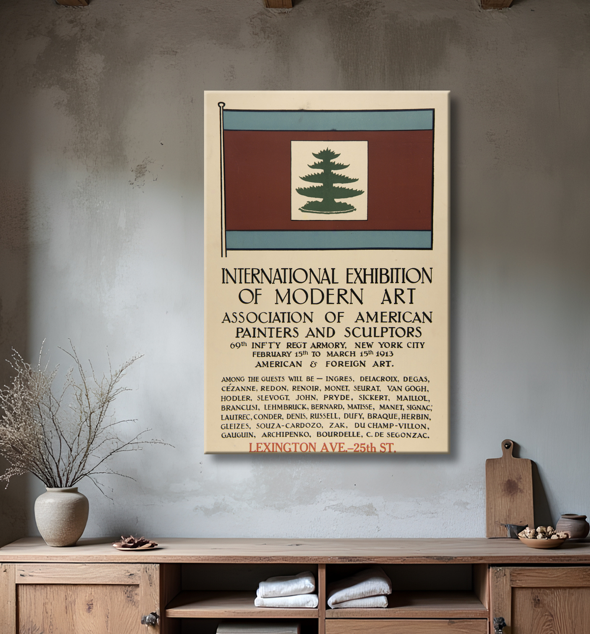 Reproduction Affiche de l'Armory Show de Unidentified avec decor