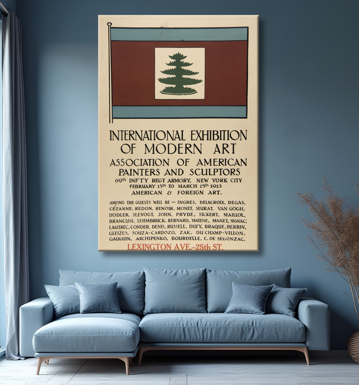 Reproduction Affiche de l'Armory Show de Unidentified avec decor