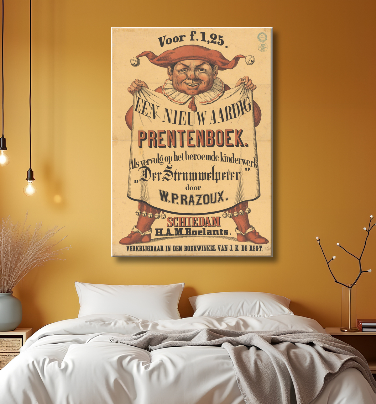 Reproduction Affiche pour A new nice picture book de Willem Paulus Razoux de anonymous avec decor