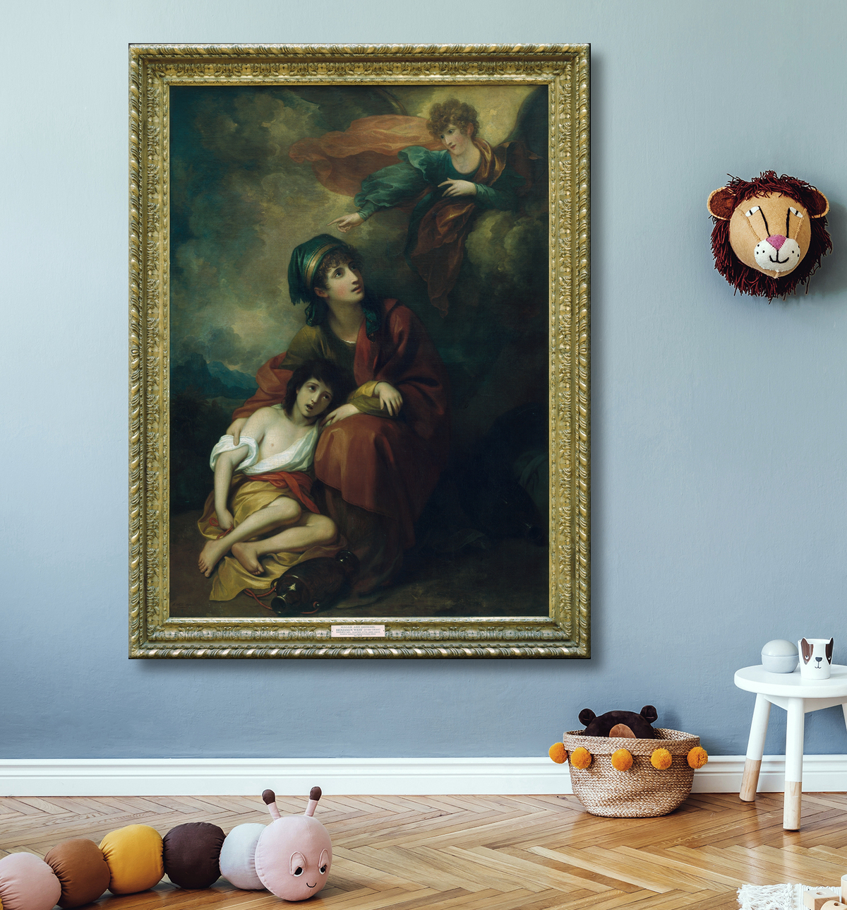 Reproduction Agar et Ismaël de Benjamin West avec decor