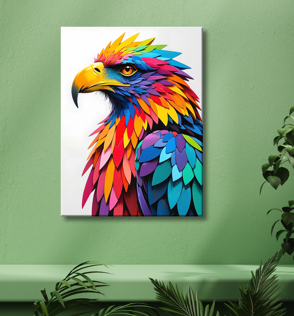 Tableau aigle royal pop art - Couleurs vives et élégance contemporaine avec decor