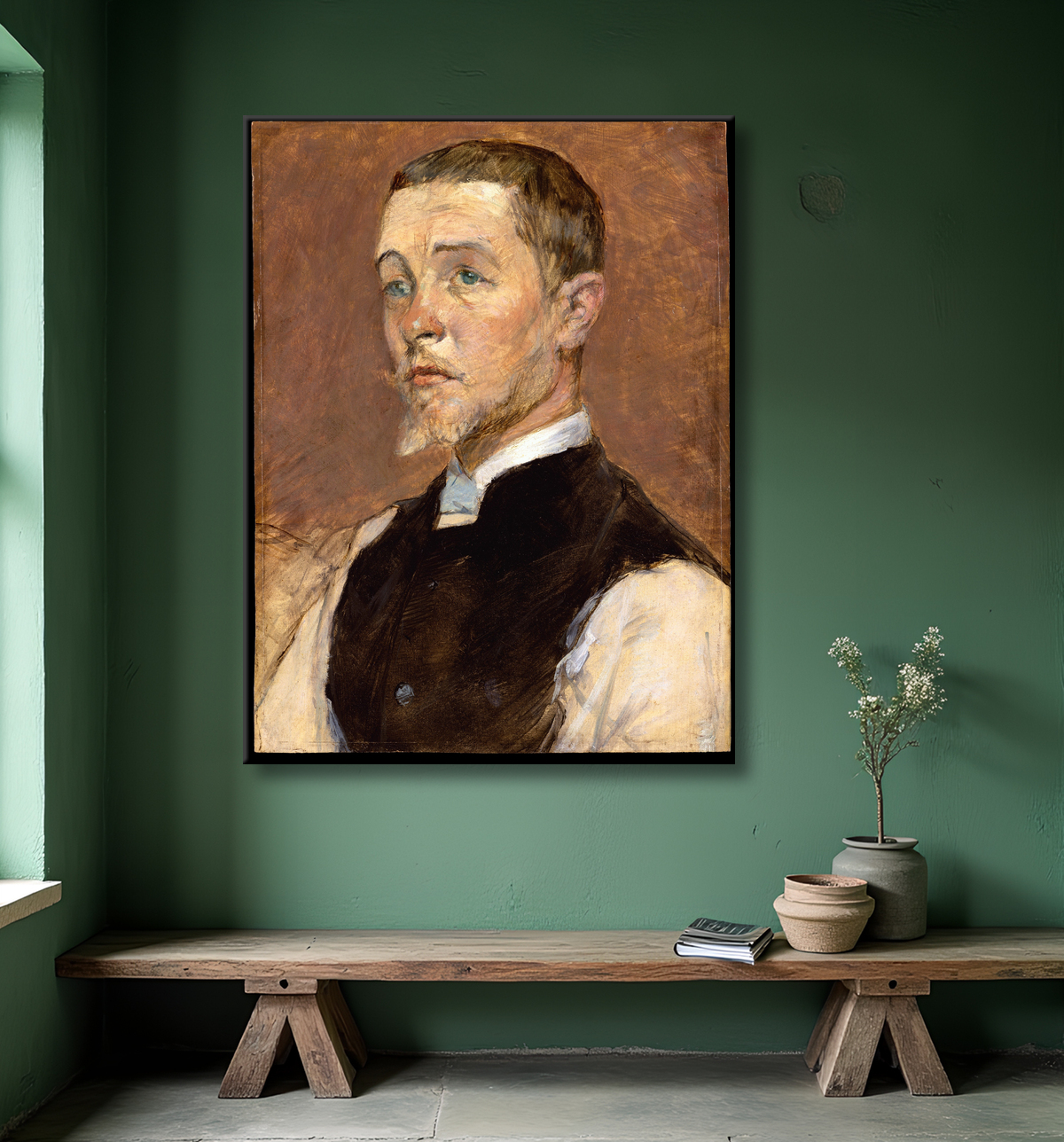 Reproduction Albert (René) Grenier (1858–1925) de Henri de Toulouse-Lautrec avec decor