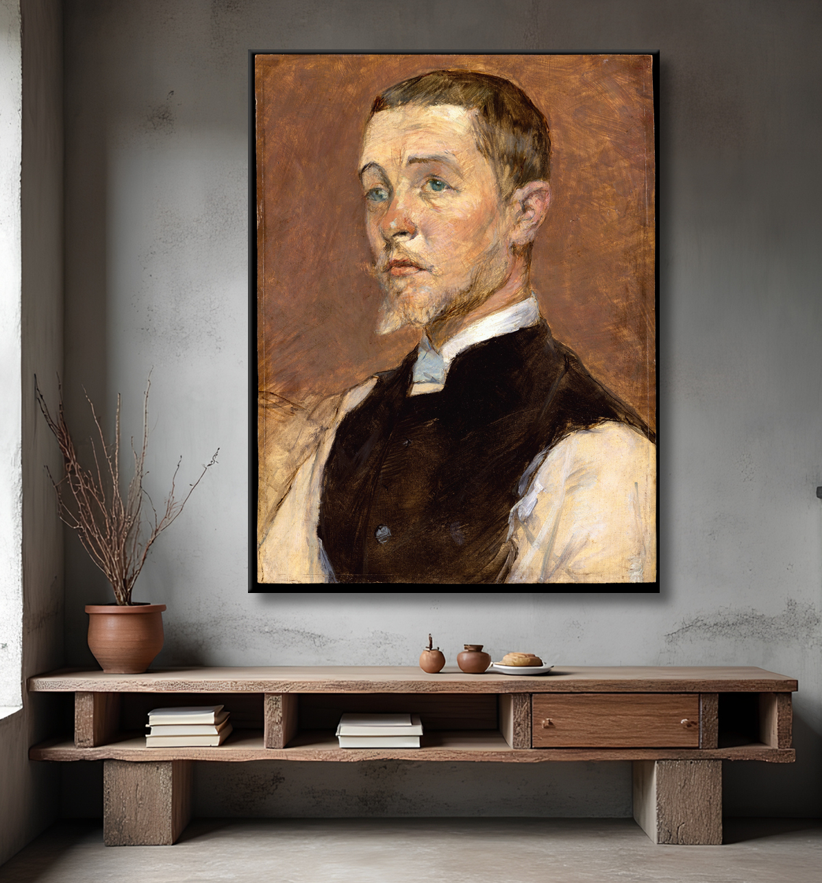 Reproduction Albert (René) Grenier (1858–1925) de Henri de Toulouse-Lautrec avec decor