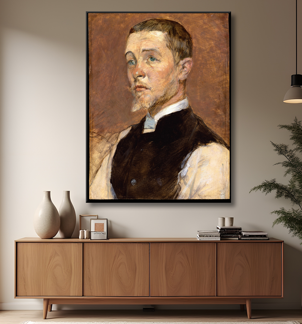 Reproduction Albert (René) Grenier (1858–1925) de Henri de Toulouse-Lautrec avec decor