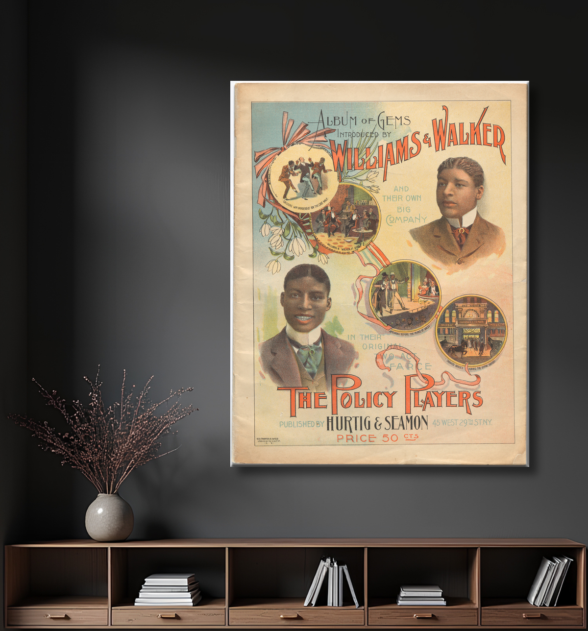 Reproduction Album de gemmes, présenté par Williams et Walker et leur propre grande entreprise de Unidentified Artist avec decor
