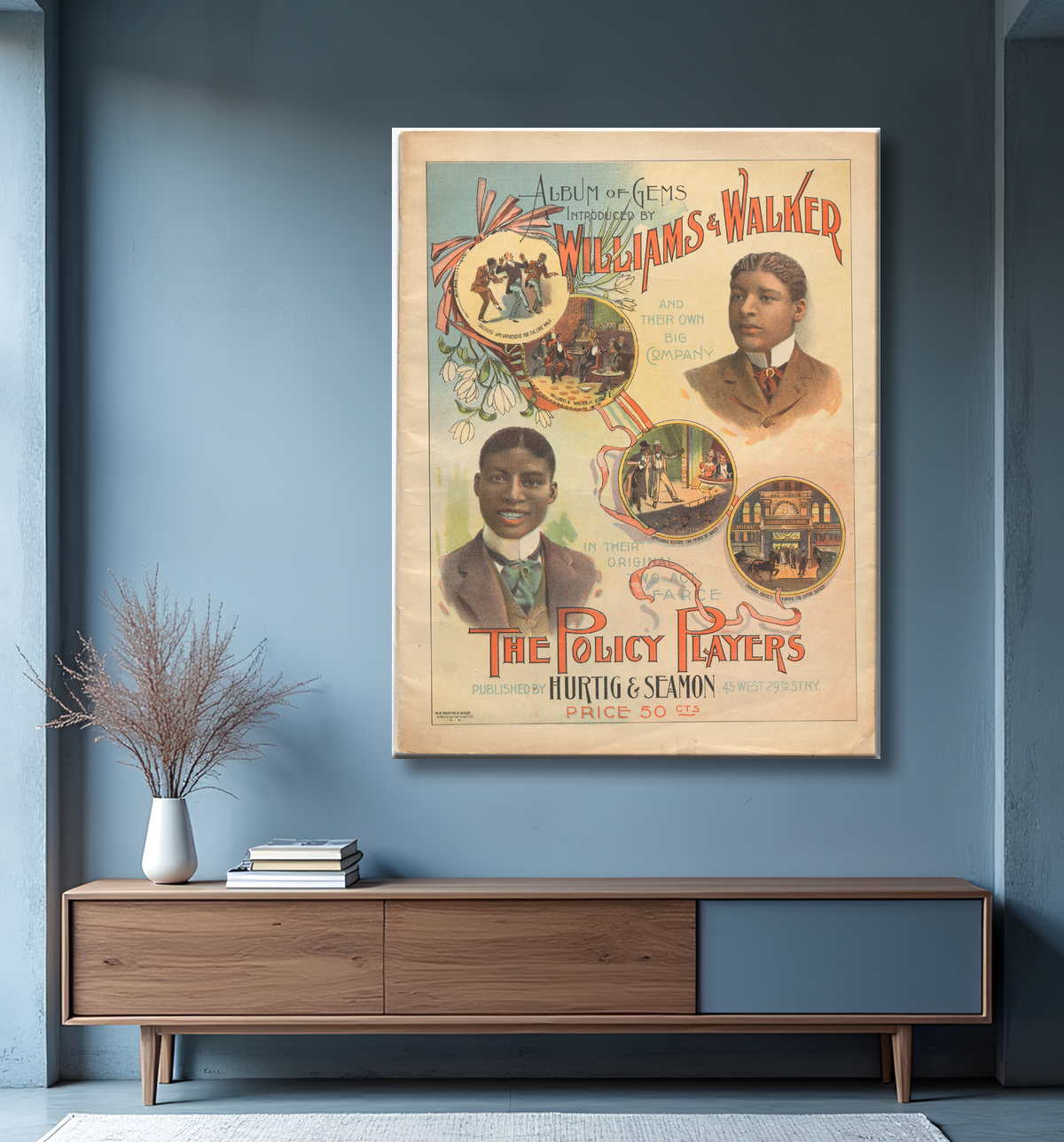 Reproduction Album de gemmes, présenté par Williams et Walker et leur propre grande entreprise de Unidentified Artist avec decor