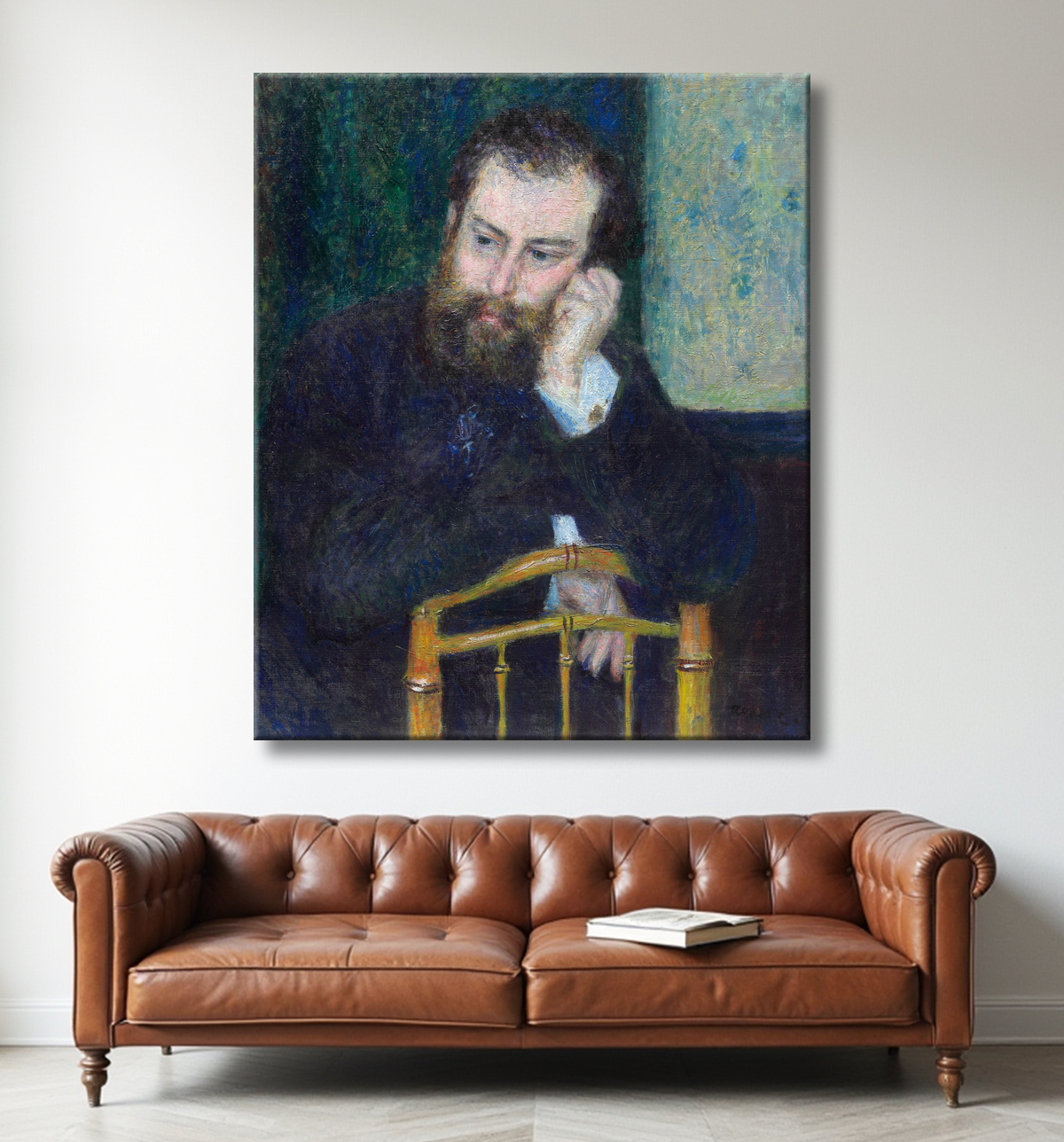 Reproduction Alfred Sisley de Pierre-Auguste Renoir avec decor