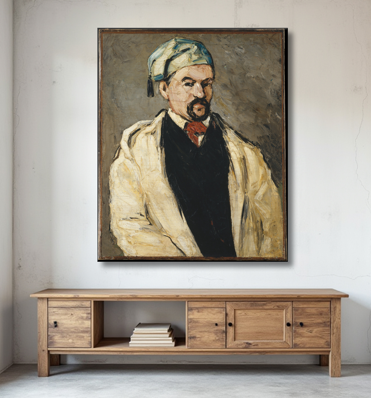 Reproduction Antoine Dominique Sauveur Aubert (né en 1817), l'oncle de l'artiste de Paul Cézanne avec decor