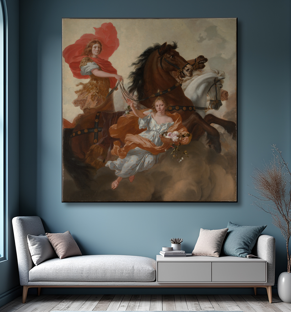 Reproduction Apollon et Aurore de Gerard de Lairesse avec decor