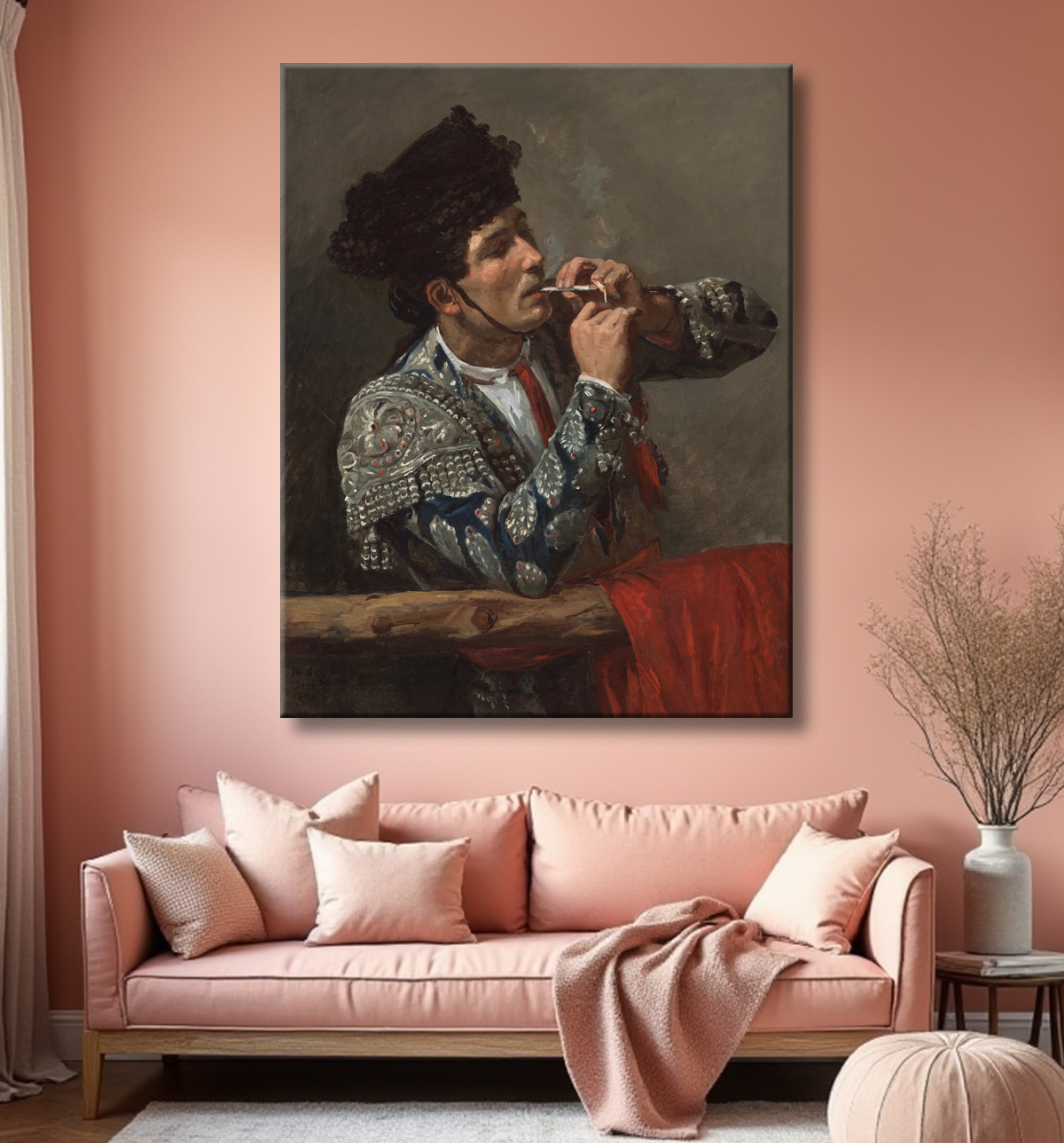 Reproduction Après la corrida de Mary Cassatt avec decor