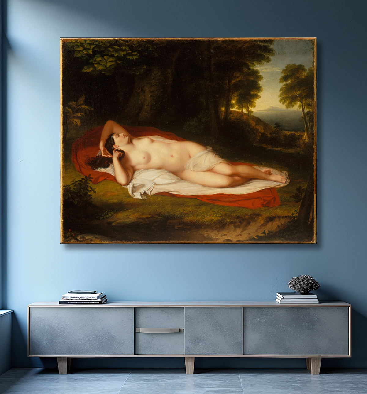Reproduction Ariane de Asher Brown Durand avec decor