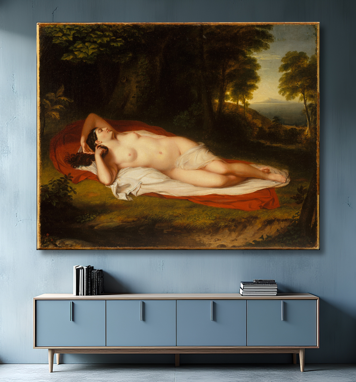 Reproduction Ariane de Asher Brown Durand avec decor
