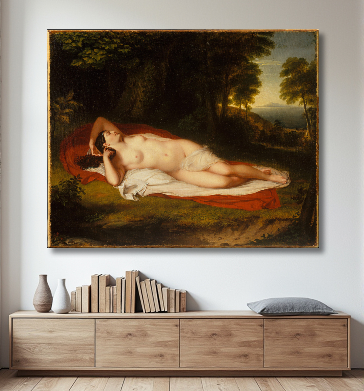 Reproduction Ariane de Asher Brown Durand avec decor