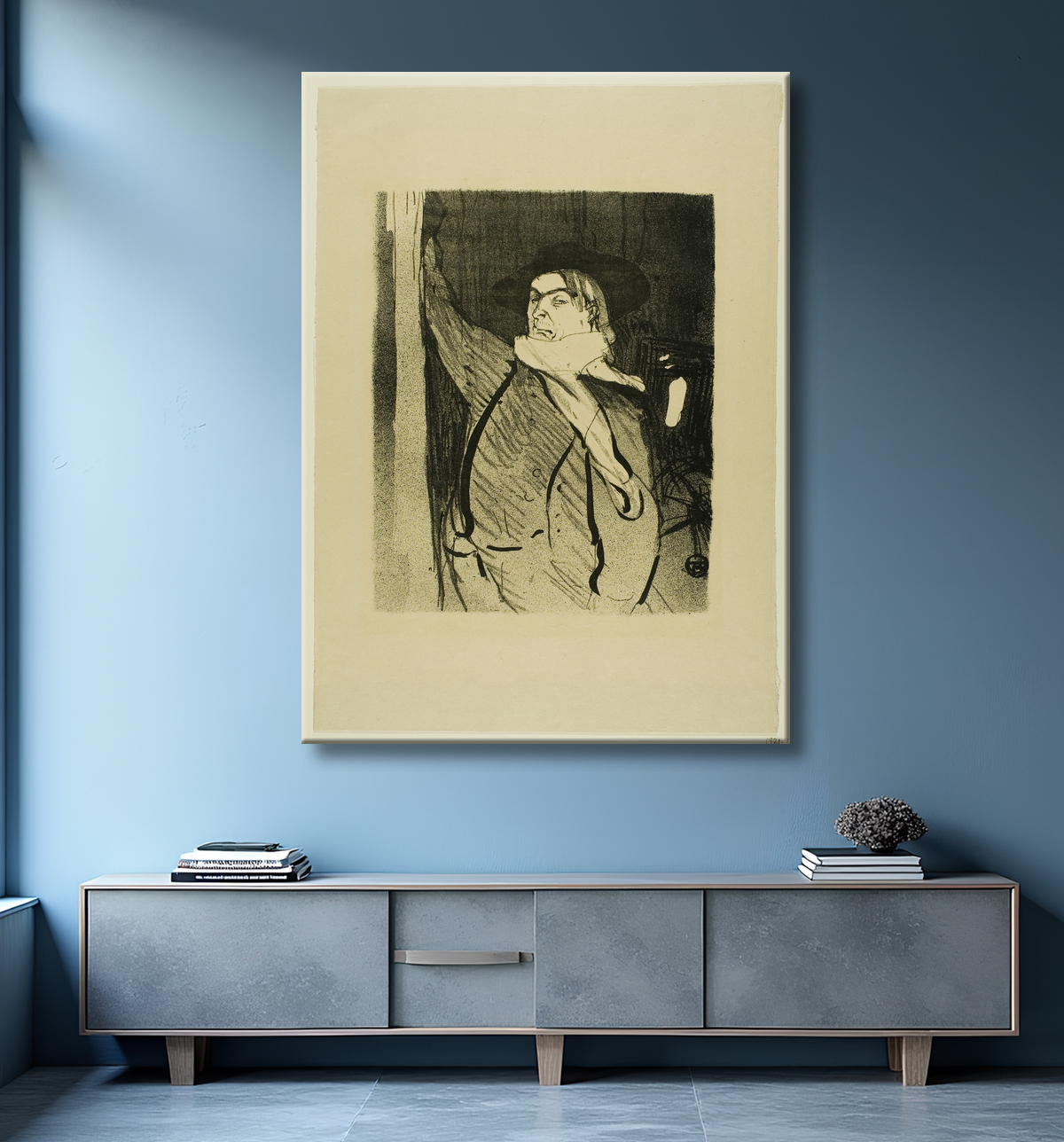 Reproduction Aristide Bruant, from Le Café-Concert de Henri de Toulouse-Lautrec avec decor