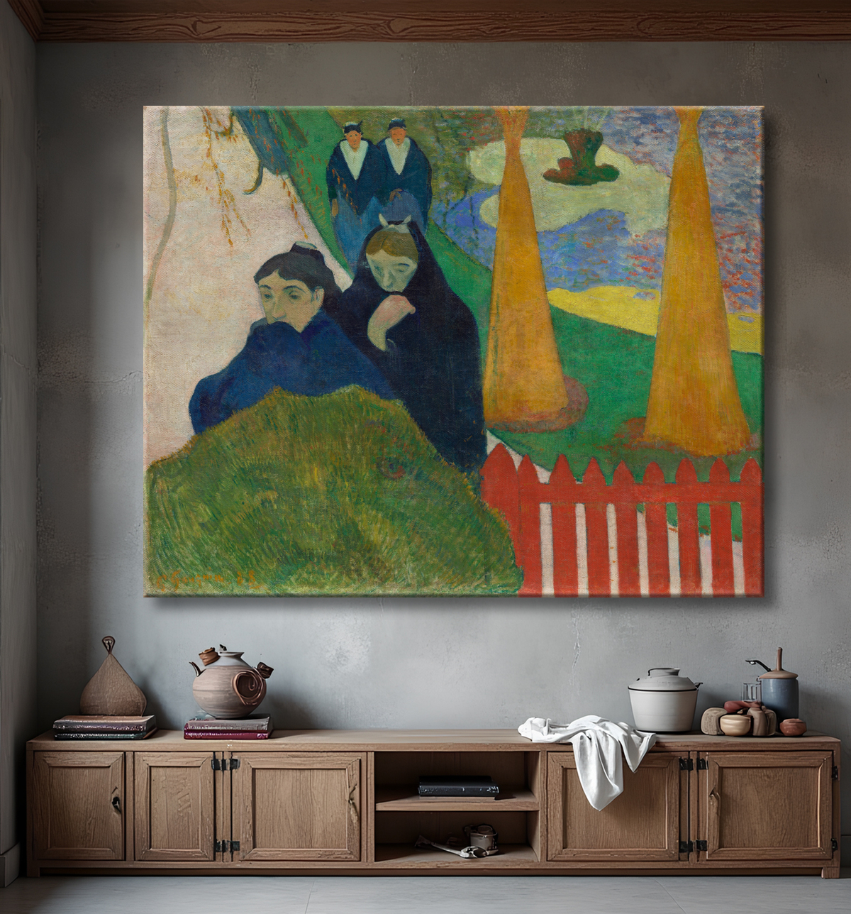 Reproduction Arlésiennes (Mistral) de Paul Gauguin avec decor