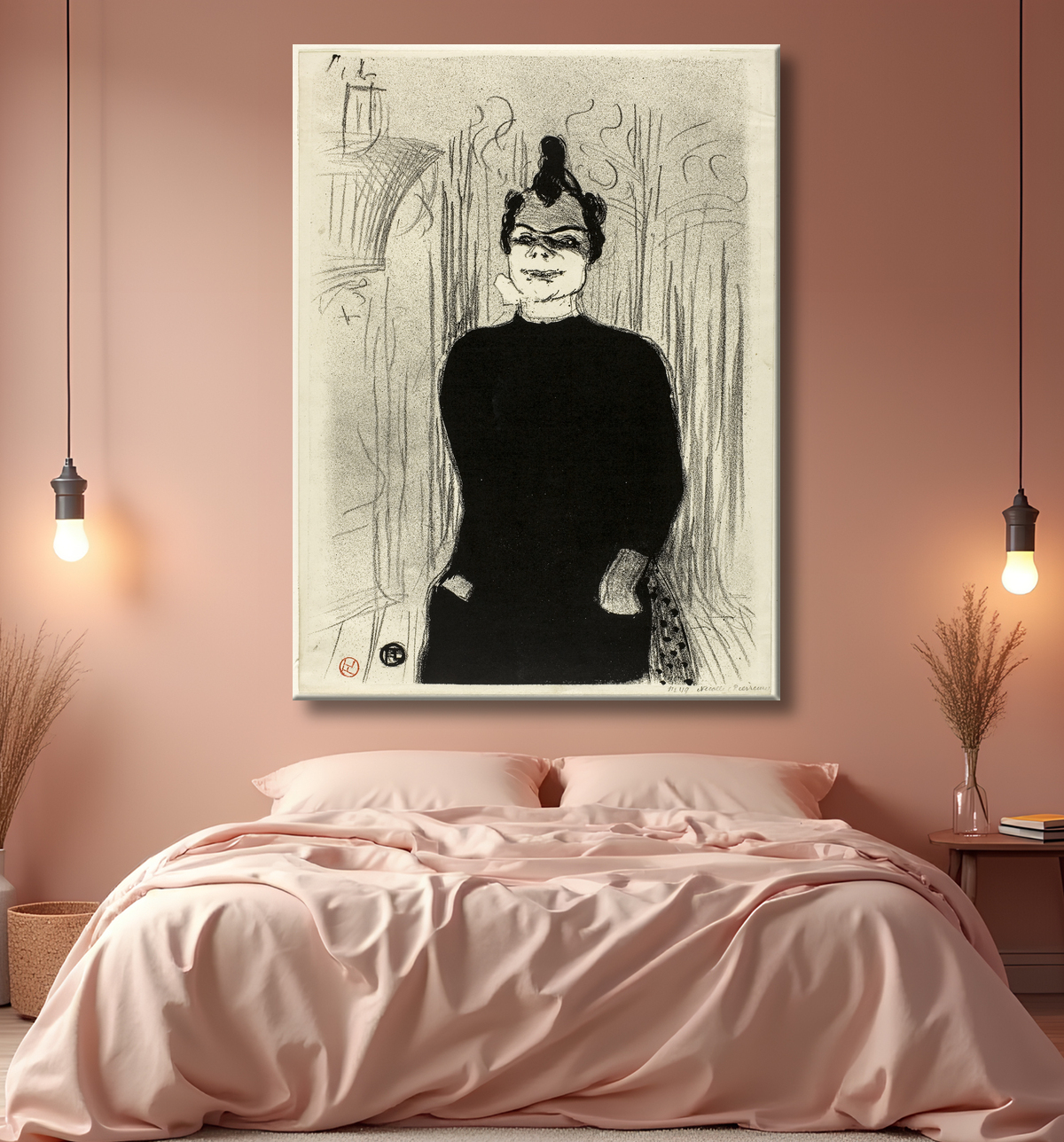 Reproduction At the Gaieté Rochechouart: Nicolle de Henri de Toulouse-Lautrec avec decor