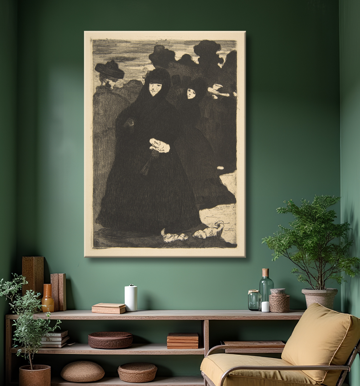 Reproduction Au Prado de Edouard Manet avec decor