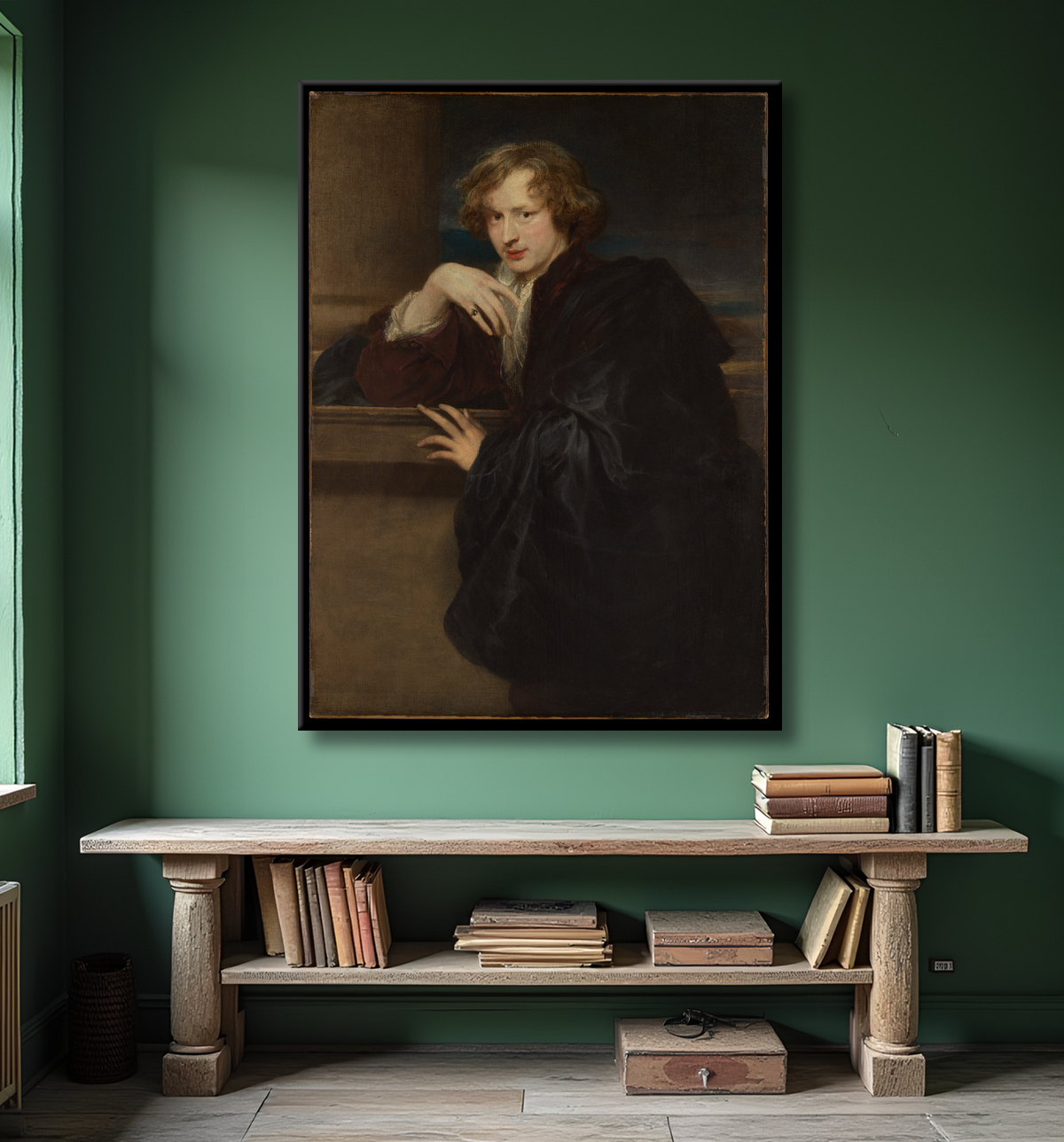 Reproduction Autoportrait de Anthony van Dyck avec decor