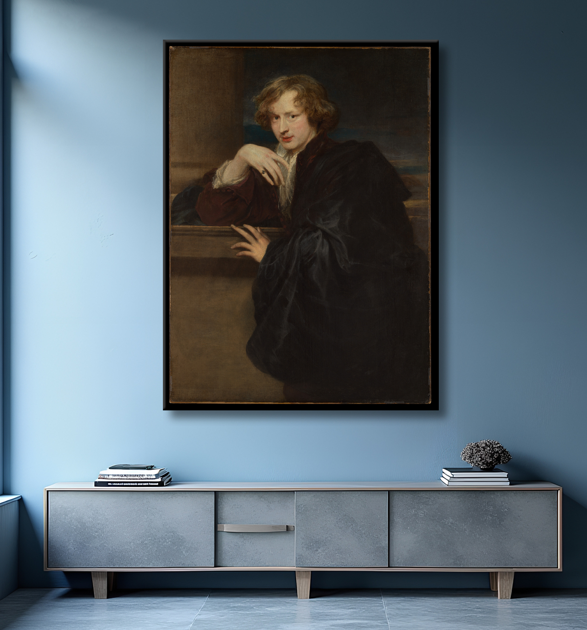 Reproduction Autoportrait de Anthony van Dyck avec decor
