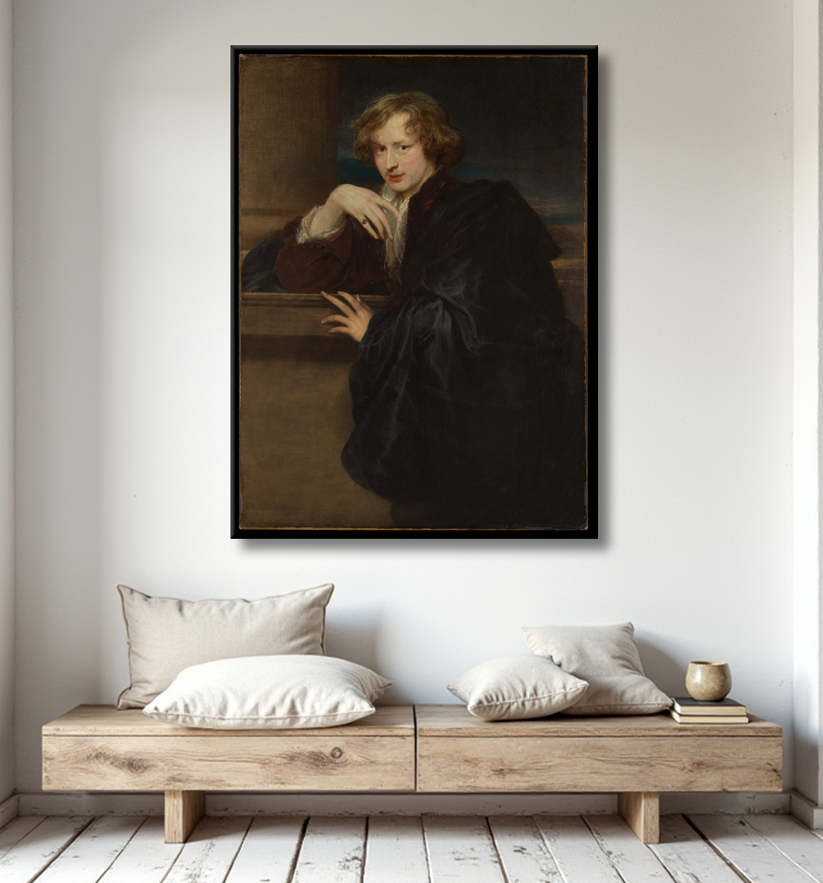Reproduction Autoportrait de Anthony van Dyck avec decor