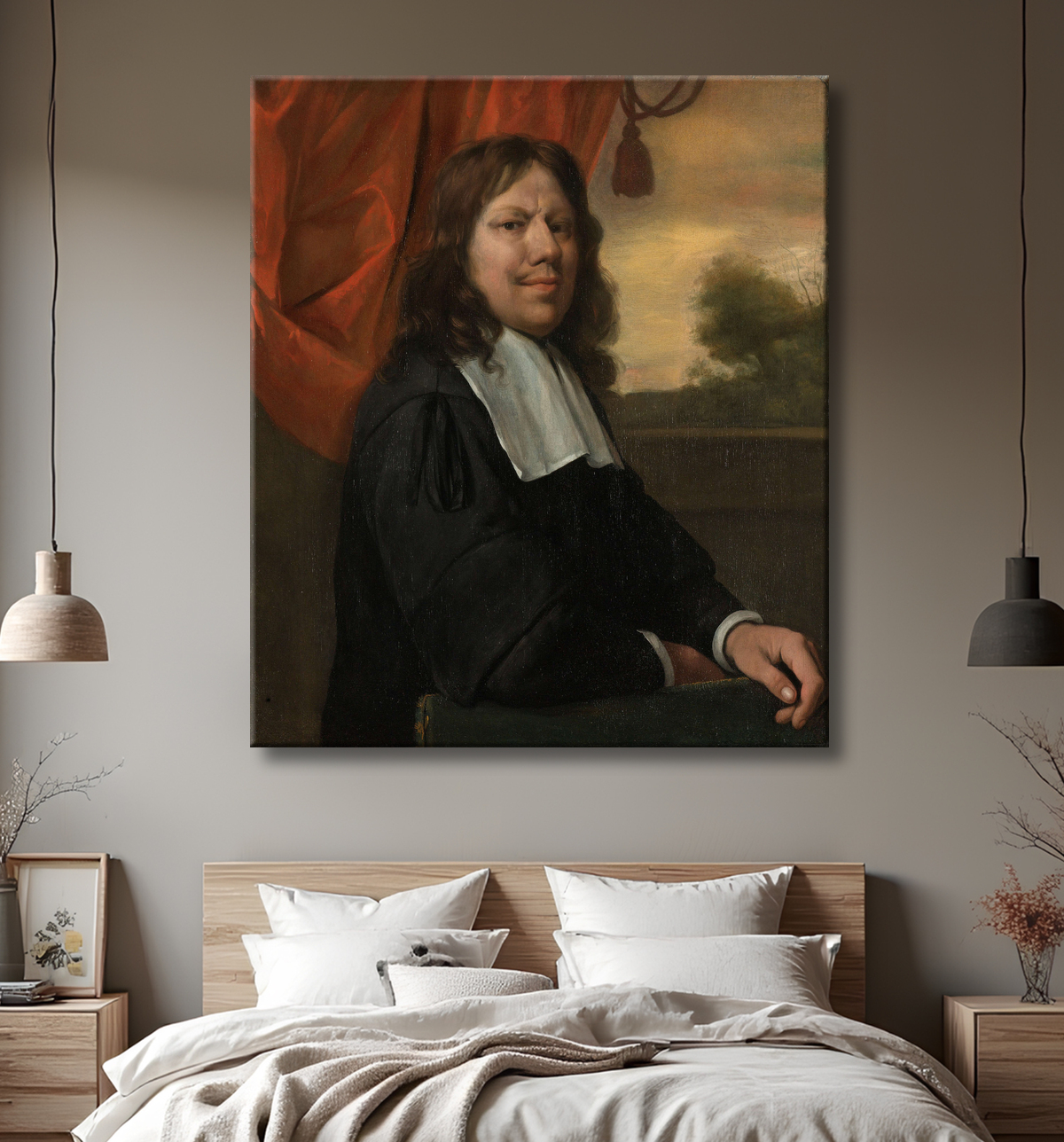 Reproduction Autoportrait de Jan Havicksz. Steen avec decor