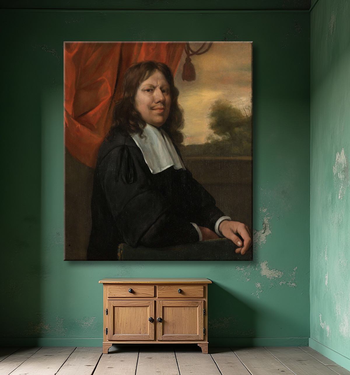 Reproduction Autoportrait de Jan Havicksz. Steen avec decor