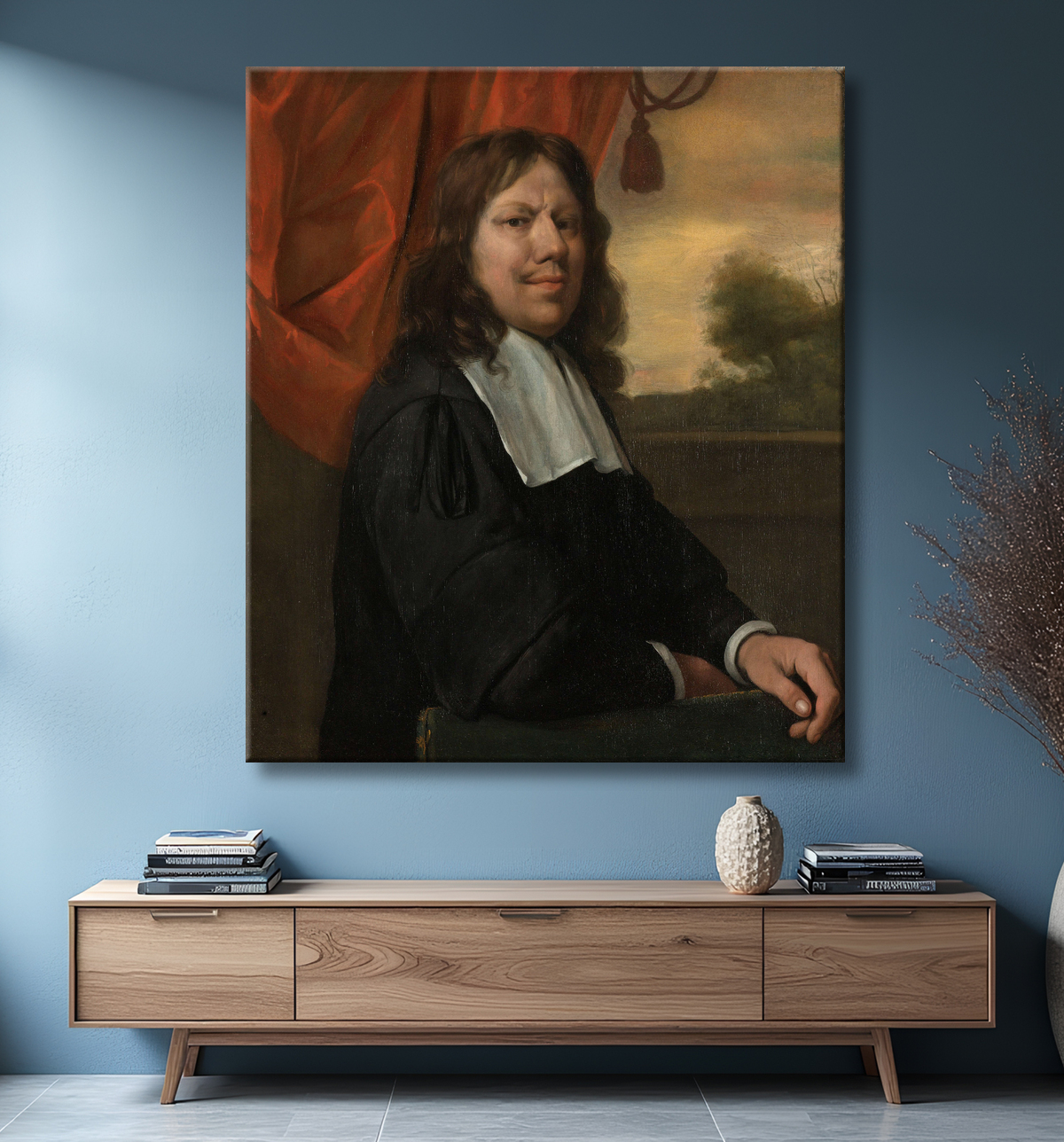 Reproduction Autoportrait de Jan Havicksz. Steen avec decor
