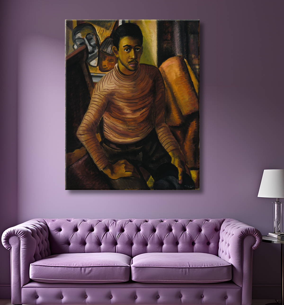 Impression fine art premium fabriquée en France sur toile ou poster encadré. Autoportrait...