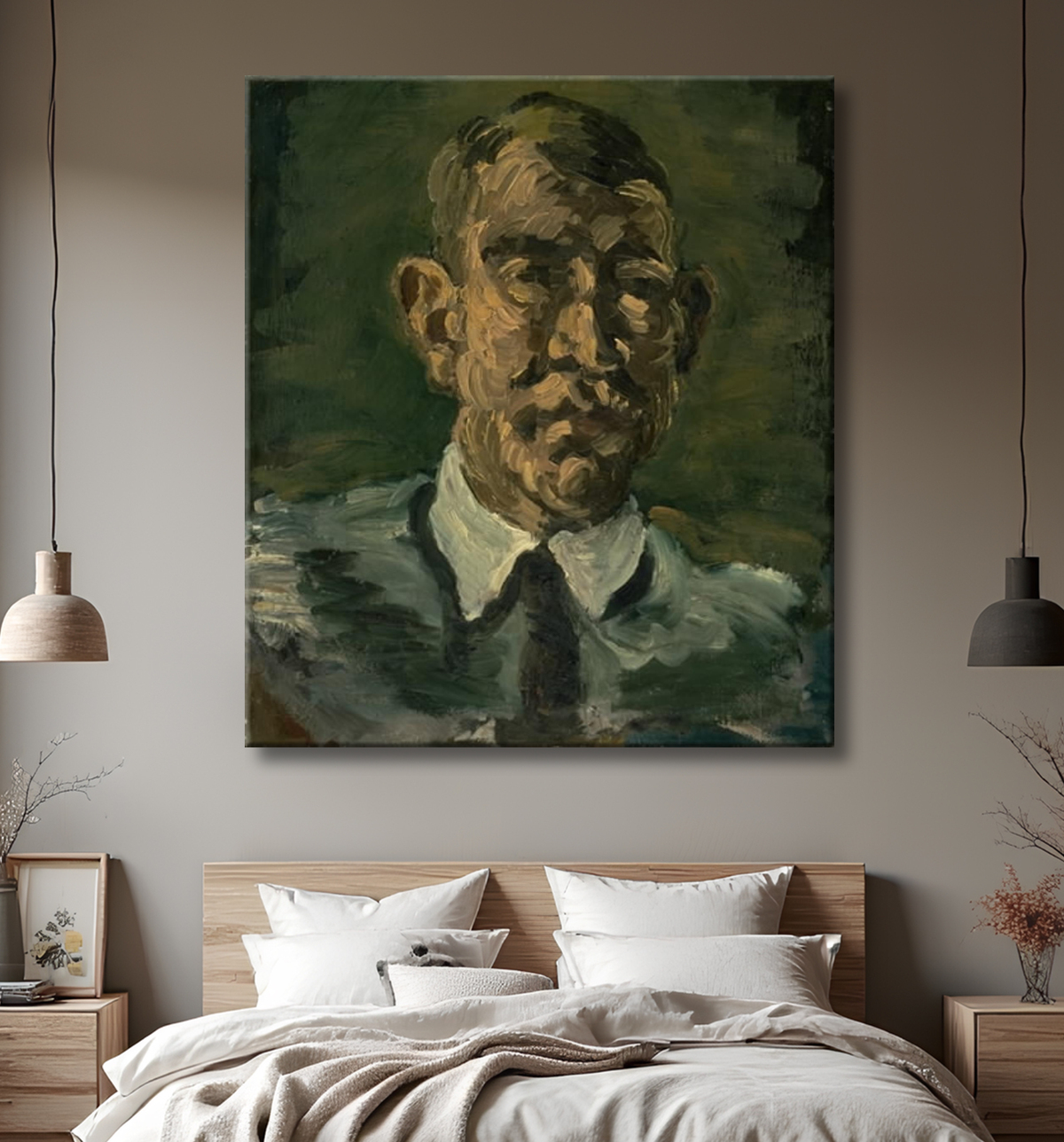 Reproduction Autoportrait de Lundstrøm, Vilhelm avec decor