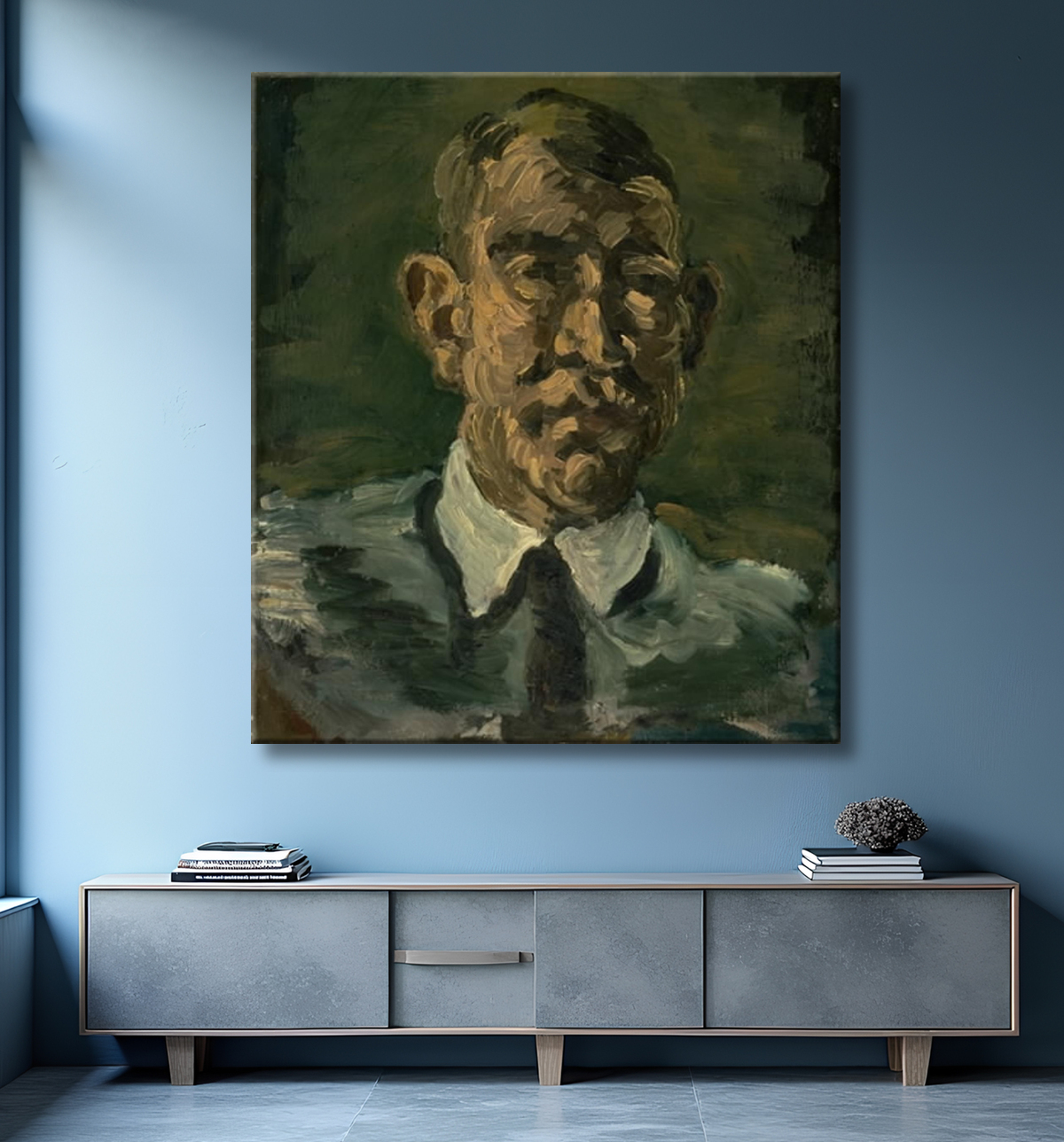 Reproduction Autoportrait de Lundstrøm, Vilhelm avec decor