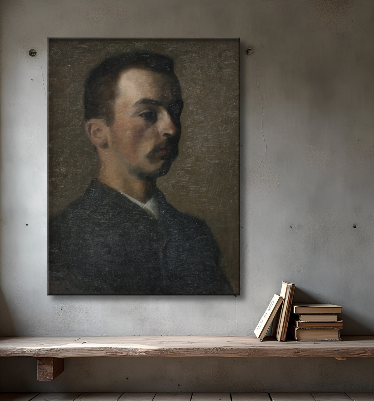 Reproduction Autoportrait de Hammershøi, Vilhelm avec decor