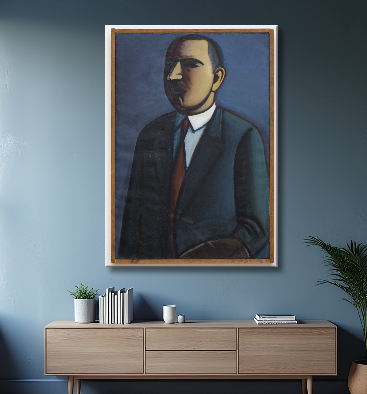 Reproduction Autoportrait de Lundstrøm, Vilhelm avec decor