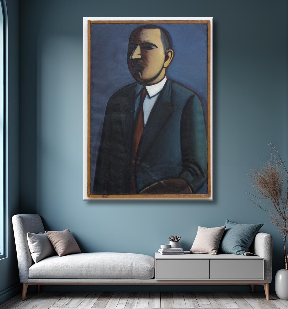 Reproduction Autoportrait de Lundstrøm, Vilhelm avec decor