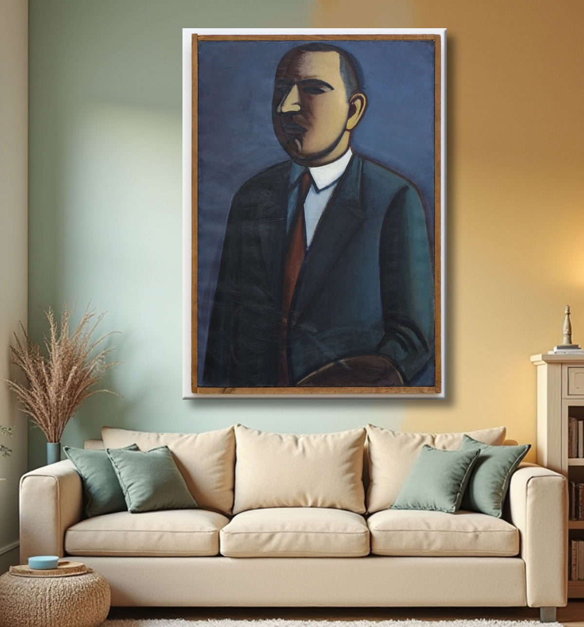 Reproduction Autoportrait de Lundstrøm, Vilhelm avec decor