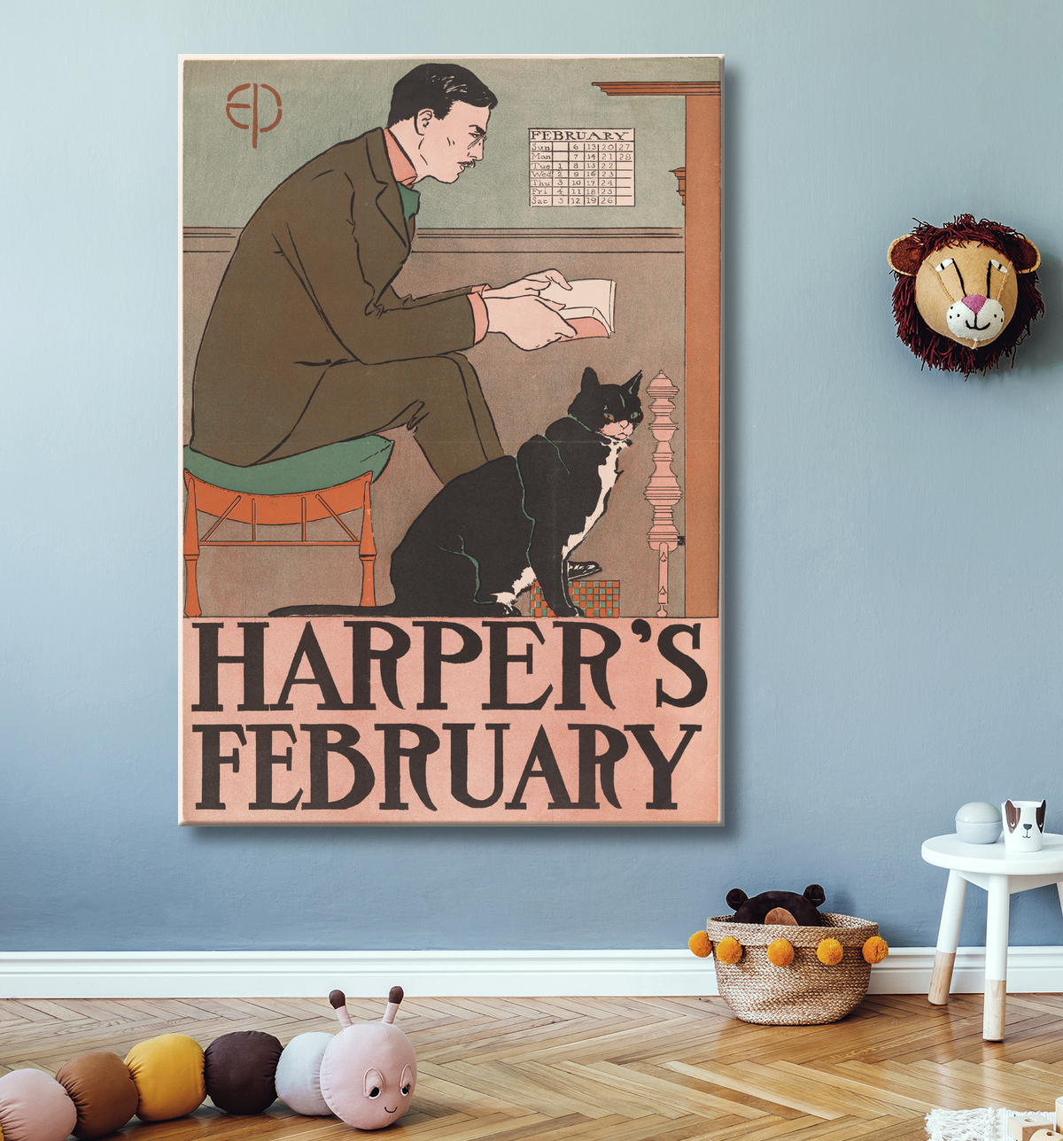 Toile premium fine art made in France ou affiche encadrée. Autoportrait d'Edward Penfield...