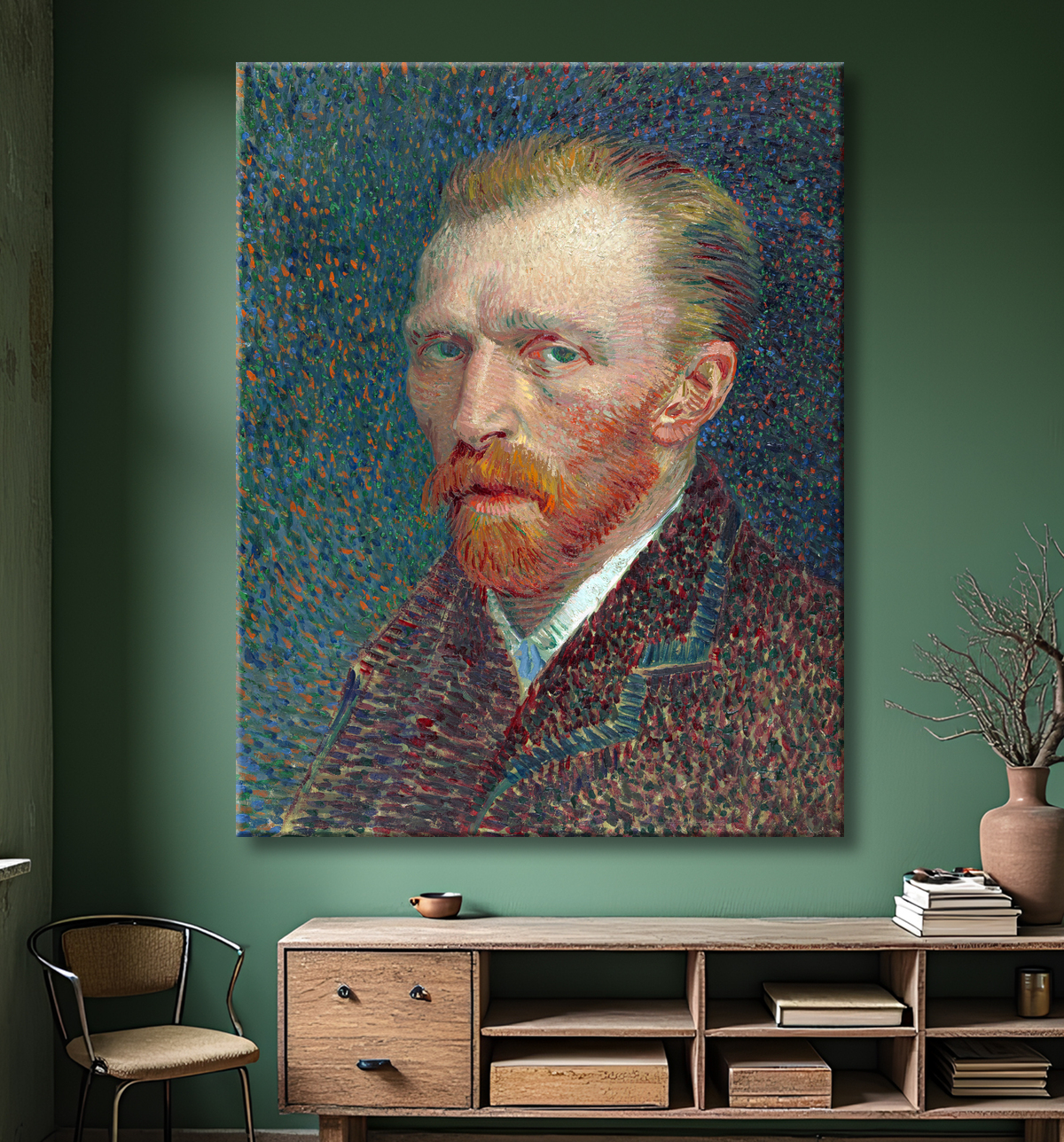 Reproduction Autoportrait avec decor