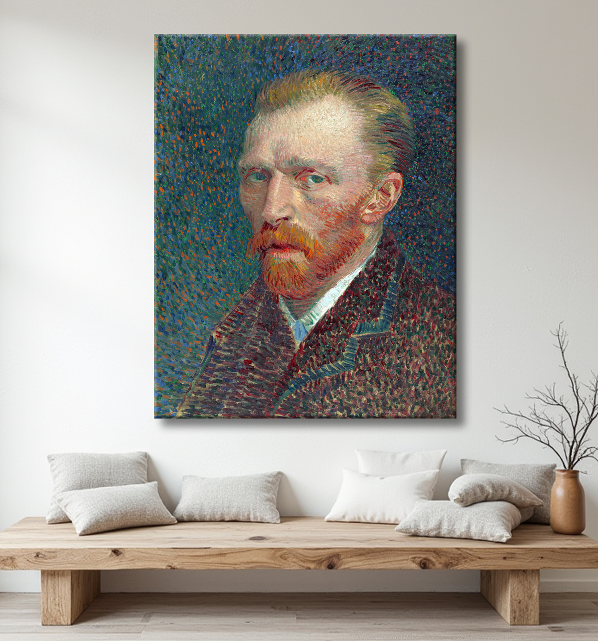 Reproduction Autoportrait avec decor