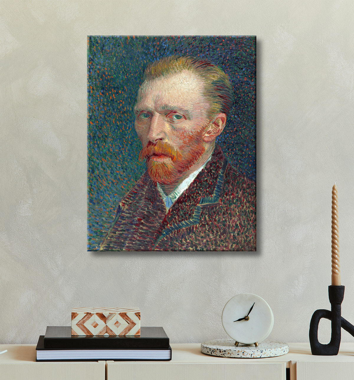 Reproduction Autoportrait avec decor