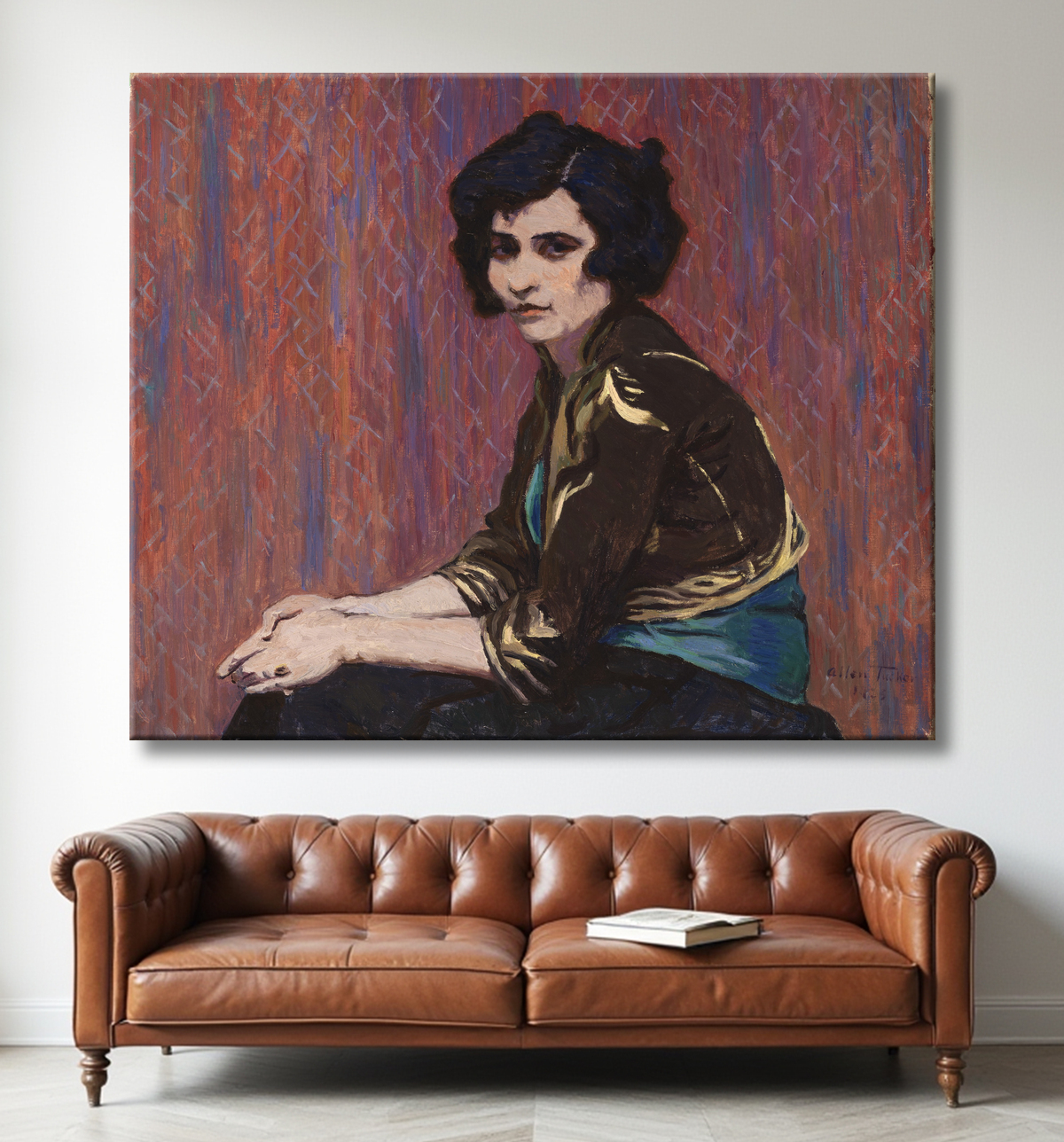 Reproduction Bagdad de Allen Tucker, born Brooklyn, NY 1866-died New York City 1939 avec decor