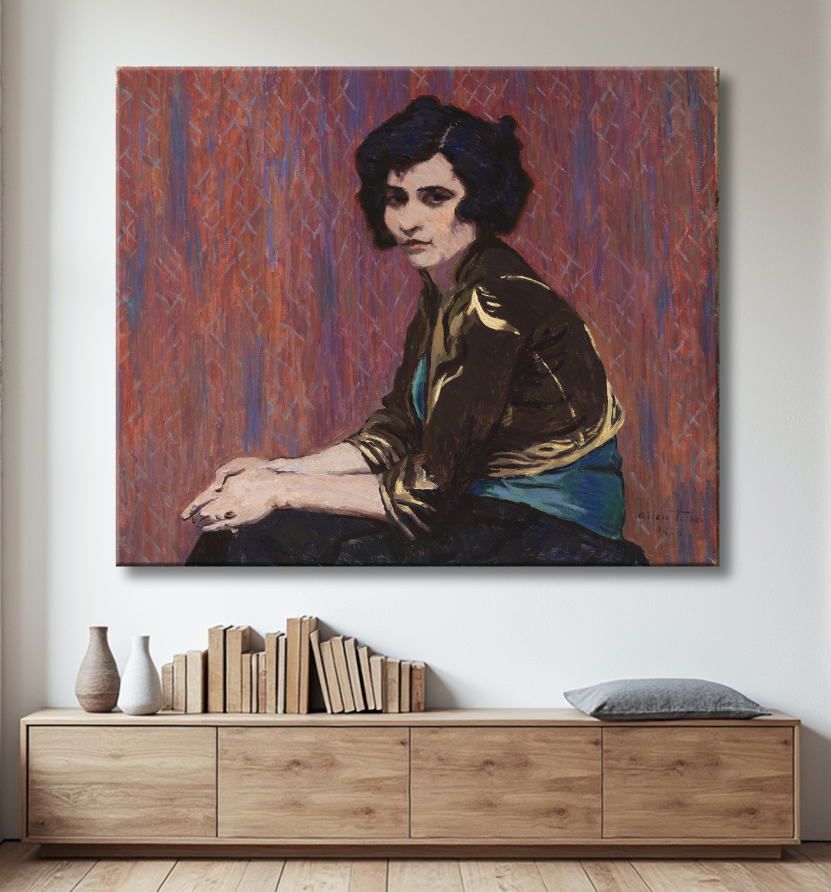 Reproduction Bagdad de Allen Tucker, born Brooklyn, NY 1866-died New York City 1939 avec decor