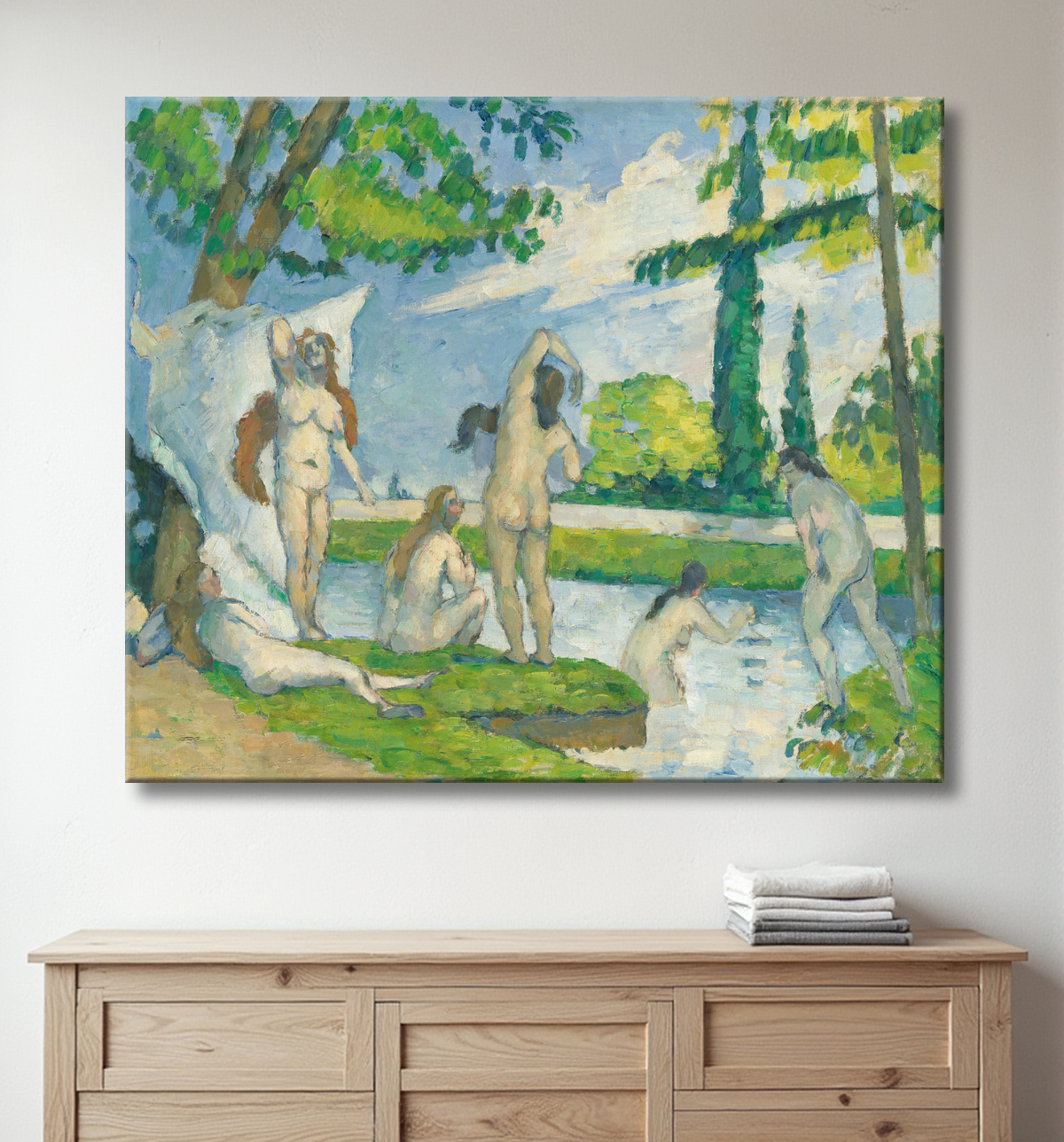 Impression fine art premium sur toile ou affiche encadrée. Baigneurs...