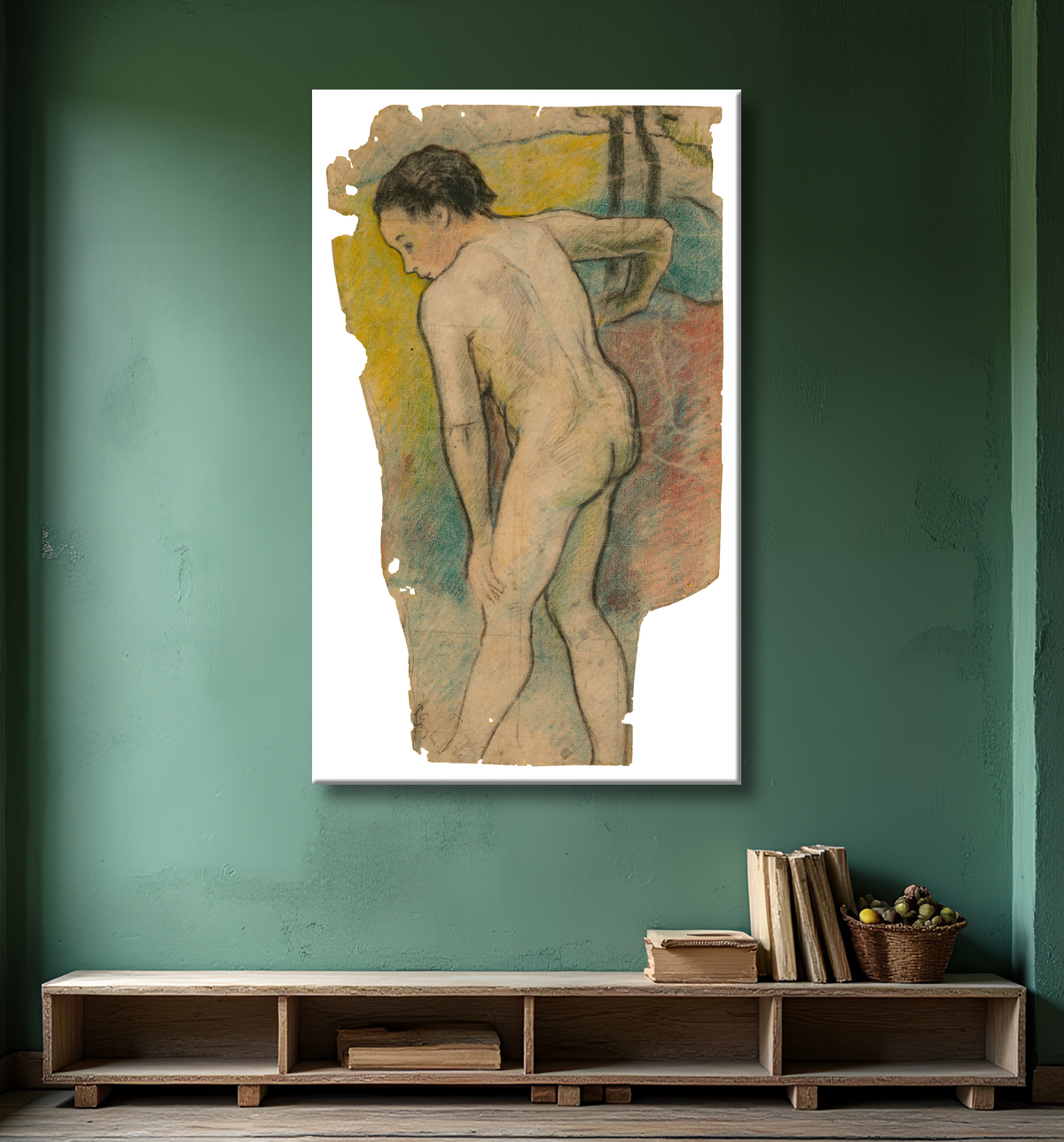 Reproduction Baigneuse bretonne de Paul Gauguin avec decor