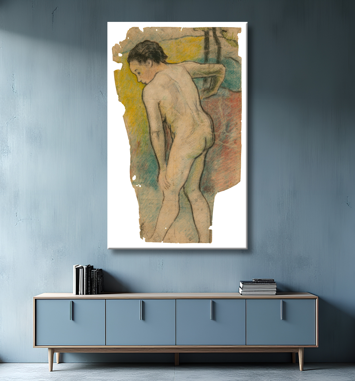 Reproduction Baigneuse bretonne de Paul Gauguin avec decor