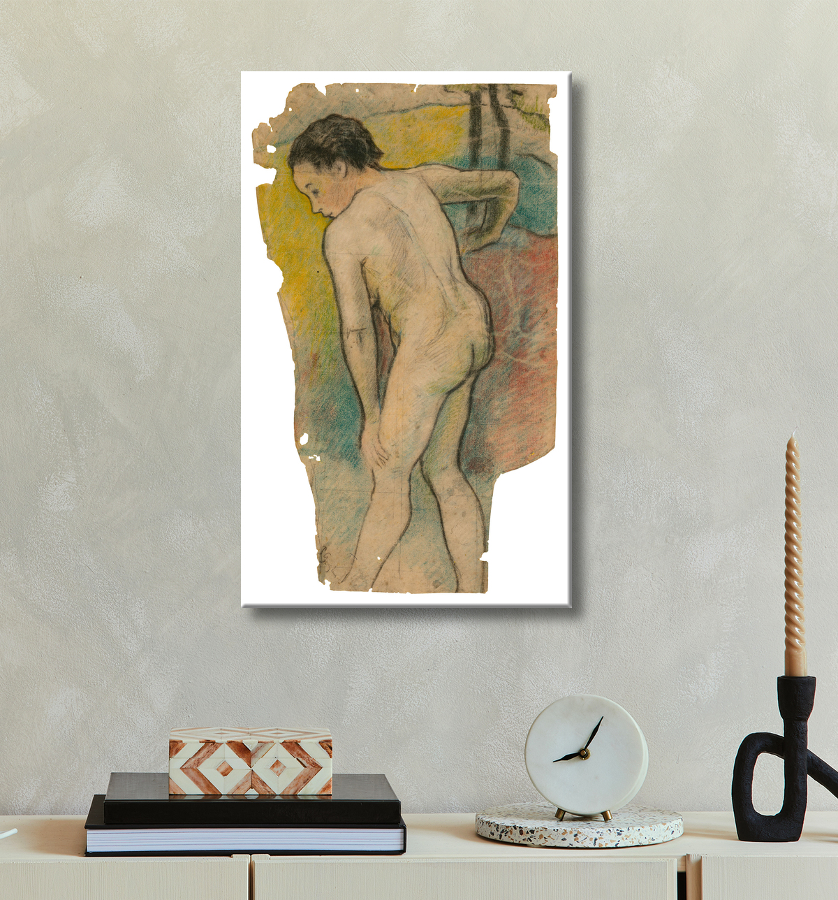 Reproduction Baigneuse bretonne de Paul Gauguin avec decor
