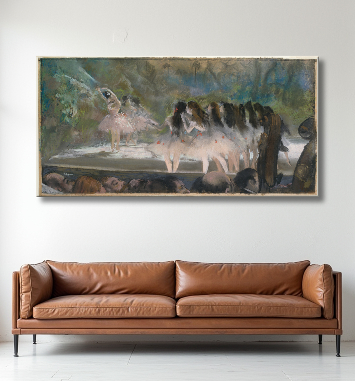 Reproduction Ballet à l'Opéra de Paris de Hilaire Germain Edgar Degas avec decor